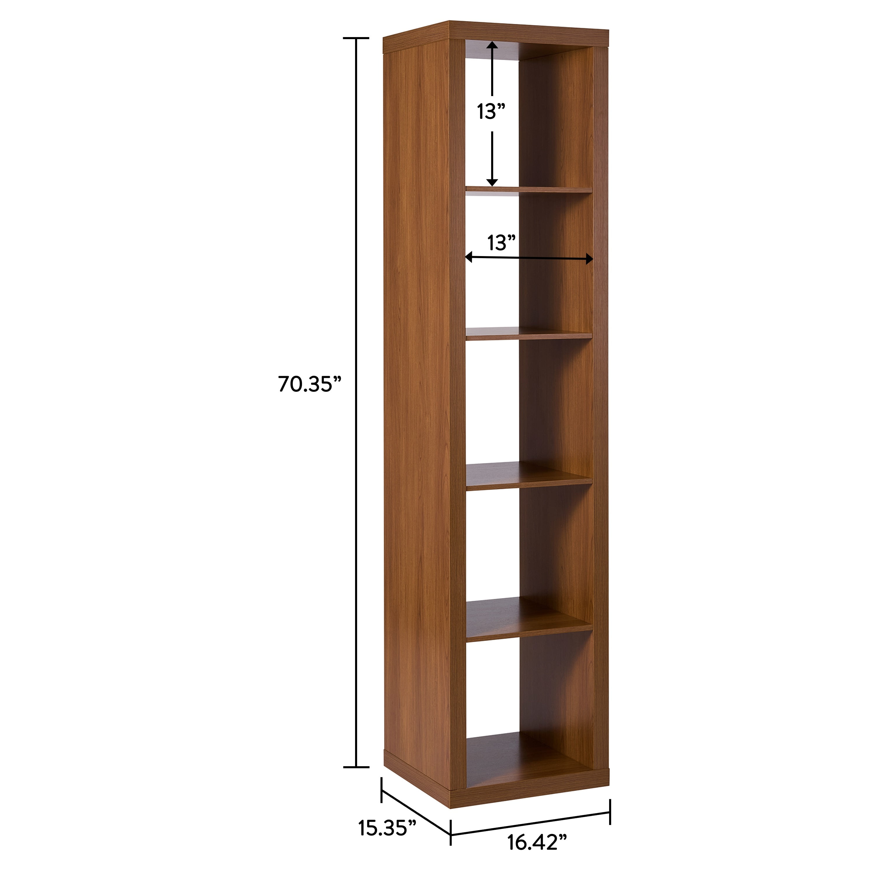 Better Homes & Gardens 5 Cube Vertical Storage Organizer, Acorn