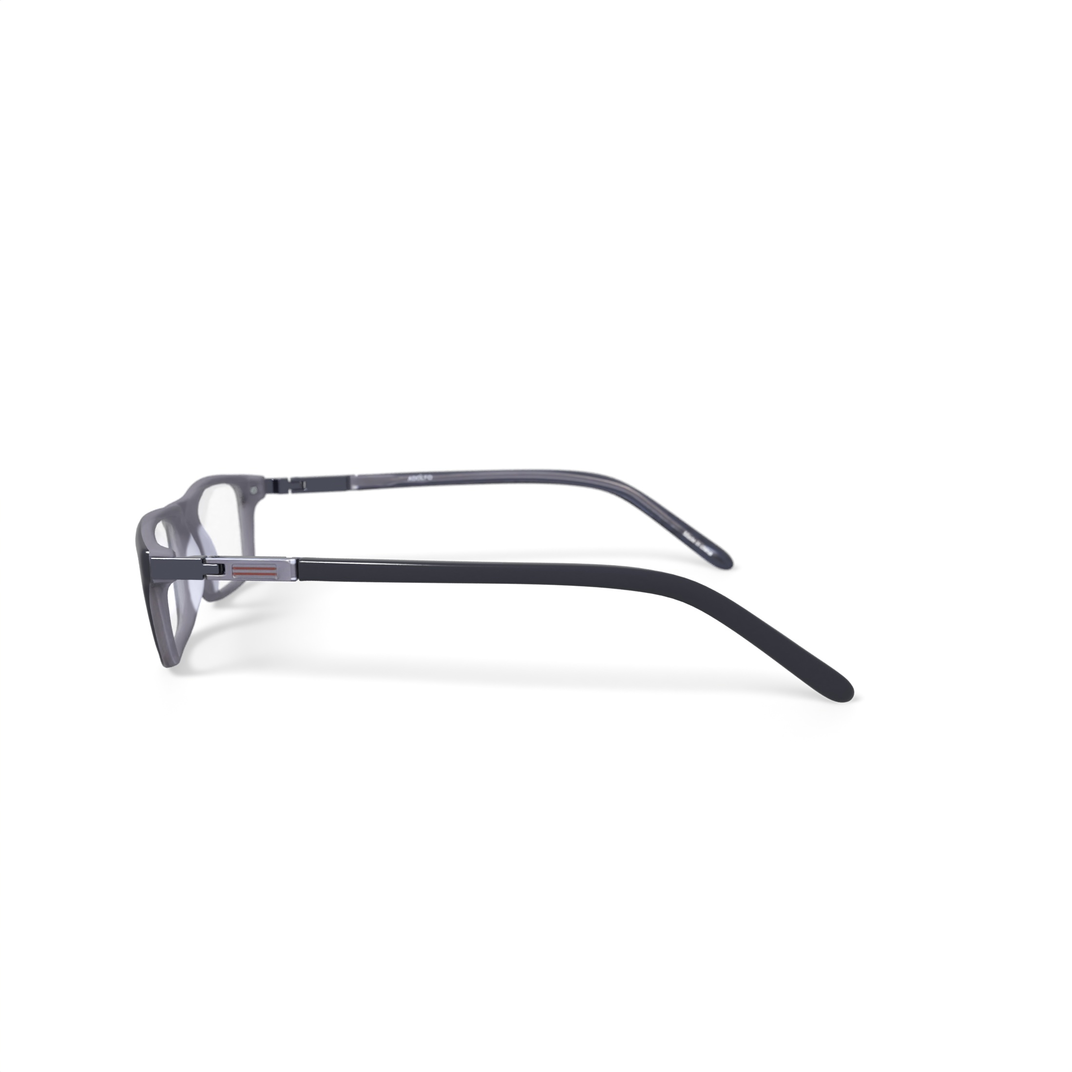 Adolfo Youth Champion Square Prescription Eyeglasses with Case, Black
