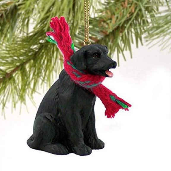 Labrador Retriever Miniature Dog Ornament - Black