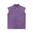 thumbnail image 3 of Bcfgryg Tank Tops Men Big And Tall Shirts Sleeveless Muscle Gym Workout Running Beach Summer Vintage Button Up Tee Vest Mens Casual Vest Purple XXXXL, 3 of 3