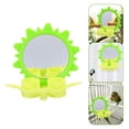 thumbnail image 2 of MasteelfCA Birds Mirror Plastic Hanging Food Container Household Parrot Swing Eating Case, 2 of 7