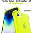 thumbnail image 4 of for iPhone SE Case 3rd Generation 2022/2020/2nd, iPhone 7/8 Case Clear, Transparent Thin Slim Flexible TPU Cute Cover Aesthetic Design, Soft Silicone for Women Girl, Neon Yellow, 4 of 14
