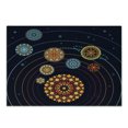 thumbnail image 1 of Galaxy Mandala Cutting Board, Abstract Scheme of the Solar System with Ornamental Motifs on the Planets, Decorative Tempered Glass Cutting and Serving Board, Small Size, Multicolor, by Ambesonne, 1 of 1