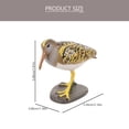thumbnail image 2 of OULII Coffee Resin Bird Figurine Realistic Owl Statue for Garden Office Home Decor, 2 of 8