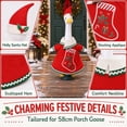 thumbnail image 6 of Qwtwty Christmas Porch Goose Clothes 23" Funny Porch Goose Costume for Yard Outdoor Patio Statue Christmas Holiday Decor, 6 of 9