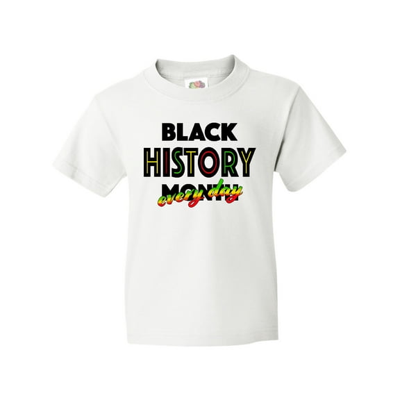 Inktastic Black History Month Every Day Youth T-Shirt