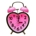 thumbnail image 4 of Heart Shape Double Bell Alarm Clock No Ticking Twin Bell Alarm Clock with Nightlight for Kids Girls Bedrooms (Random Color), 4 of 7