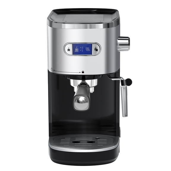 WAA 20 Bar Compact Espresso Maker with Milk Frother, Black