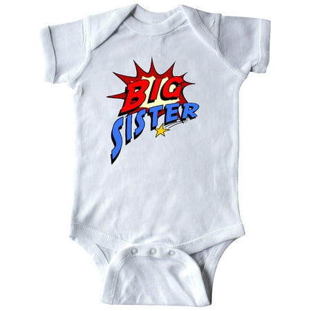 

Inktastic Big Sister Superhero Gift Baby Girl Bodysuit