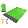 thumbnail image 3 of Manta de picnic de bolsillo Durable Plegable Compacto Secado rápido Estera de playa para acampar Verde claro Zulema Manta de picnic, 3 of 8