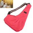 thumbnail image 1 of Pochette de Transport pour Chat, Taille m Portable Écharpe de Transport pour Randonnée pour Camping Rouge, Noir, Rayé, 1 of 8