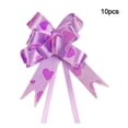 thumbnail image 3 of BrowQuartz 10 Pieces Bow Pull Decor Arts Multi-colors Festive Packing DIY Crafts Hand-Pulled Flower Wedding Christmas Car Accessory Heart/Light Purple, 3 of 6