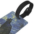 thumbnail image 3 of Hirioo Shambhala Cat In Van Gogh Impressionist for Luggage ID Tag with Adjustable Strap Travel Baggage Bag Tags Suitcase Identify Labels for Women Men, 3 of 7