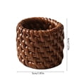 thumbnail image 3 of Linnome Handmade Natural Rattan Straw Napkin Rings Vintage Woven Napkin Holders for Home Western Dinner Wedding Party Hotel Restaurant Table Decor, 3 of 6