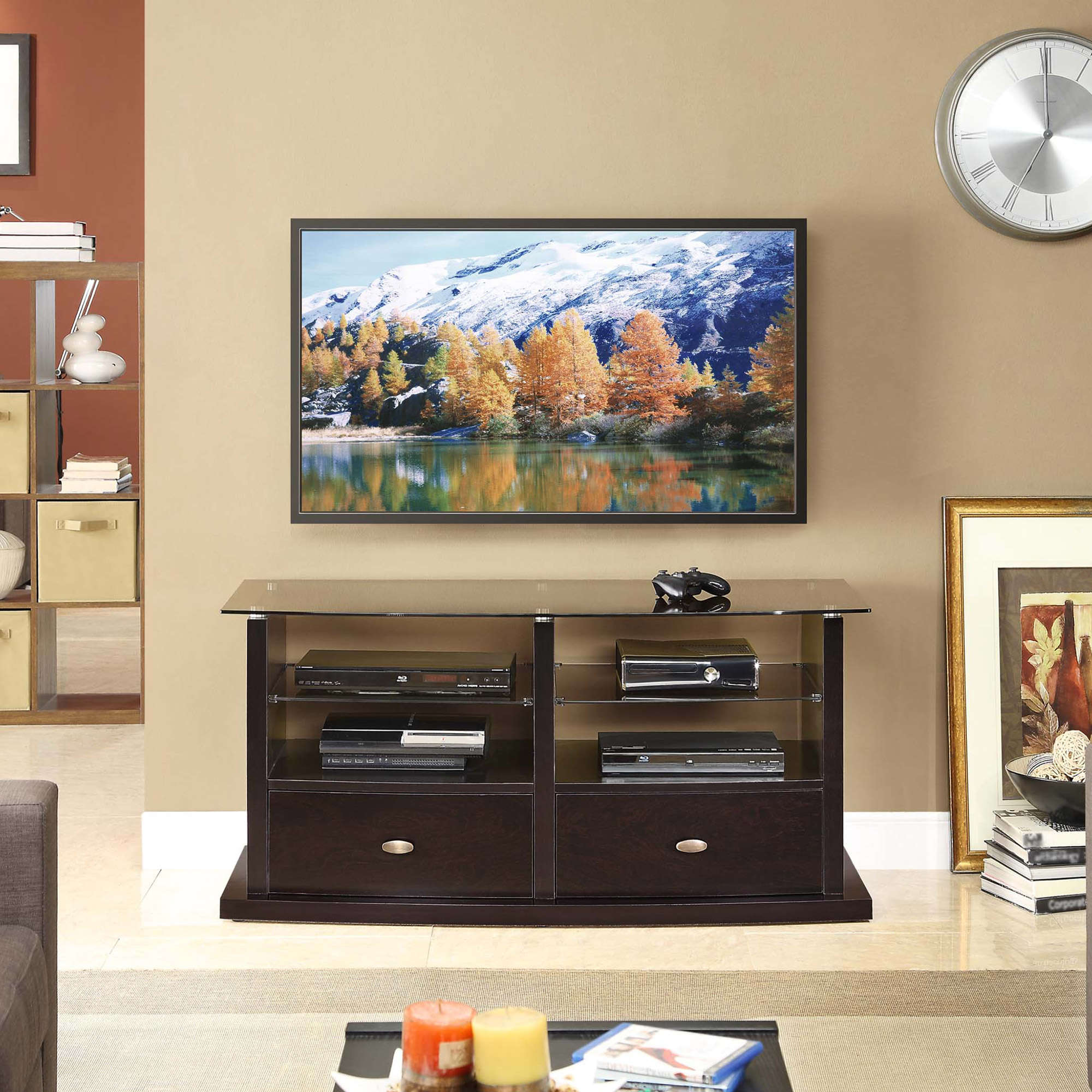 Whalen Espresso TV Stand with Swinging Mount for TVs up to 56" - image 3 of 5