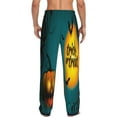 thumbnail image 3 of Disketp Happy Halloween Pumpkins Men'S Pajama Pants - Ultra Soft Fleece Sleep And Lounge Pants (Size: S-Xxl), 3 of 9