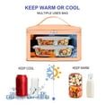 thumbnail image 3 of NOL Natural Organic Lifestyle Small Lunch Bag Mini Lunch Box Insulated Lunch Bag for Men/Women Leakproof Cooler Tote Bag Lightweight Nylon Waterproof Lunch Box For Work,Orange, 3 of 6