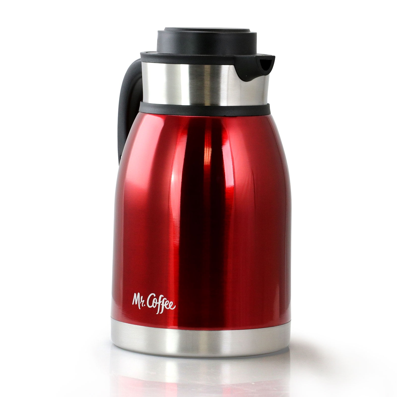 Mr. Coffee Colwyn 64 Ounce Stainless Steel Thermal Coffee Pot in Red