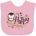 thumbnail image 3 of Inktastic Happy New Year with Cute Penguin Boys or Girls Baby Bib, 3 of 4