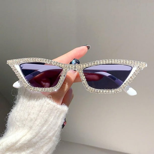 Diamond cat eye sunglasses cheap