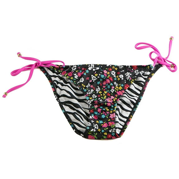 Guess Women's HLYWD & Devine Tie Side Pant Floral Print Fashion Swim Bottom