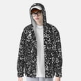 thumbnail image 3 of Picia Daisies Flowers Women's Men's UPF 50+ Sun Protection Hoodie Shirt Long Sleeve SPF Fishing Outdoor UV Hiking Lightweight Shirts-XX-Large, 3 of 9