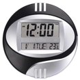thumbnail image 1 of Temperature Display Digital Wall Electronic Clock LCD Calendar Black, 1 of 5