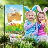 Midewhik Home Decor Easter Garden Banner Ornaments Spring Outdoor Banners Easter Bunny Banners Gardening Banners Decoration