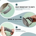 thumbnail image 3 of 2Pcs Silicone Handle Holder Grip, Cast Iron Skillet Handle Covers Heat Resistant, Non Slip Pot Grip Handle Sleeve - style:style3, 3 of 6