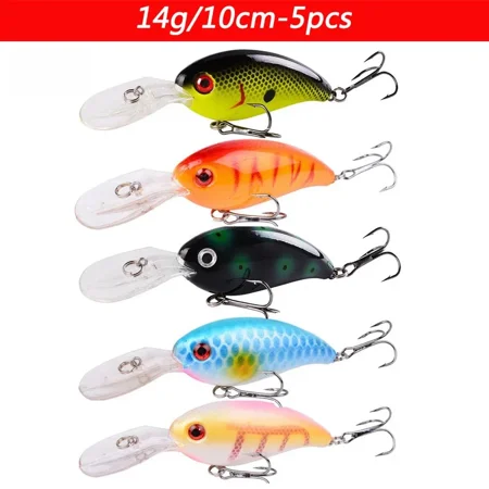 5PCS Swimbait Fishing Lure 10.5cm Multi Jointed 2 Sections Swimbaits Hard Bait Pike Wobbler Pesca Carp Minnow Fishing Lures Set 5pcs -14G-C