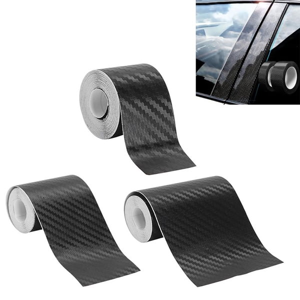 Rollo de lámina de revestimiento para coche de vinilo de fibra de carbono 3D, 1 Uds., pegatinas y calcomanías para coche, accesorios de estilo para motocicleta, automóviles, 10cm x 3m XianweiShao 8390614999879