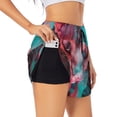 thumbnail image 3 of Lsque Psychedelic Hairless Cat Printed Women's Running Shorts with Liner Pockets,Elastic Quick Dry Workout Athletic Gym Yoga Shorts,Womens High Waist Shorts-Large, 3 of 9