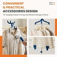thumbnail image 5 of CONCETTA 1500W Powerful Steamer for Clothes with Roll Wheels, 1.7L Water Tank Standing Garment Steamer, 55 Min Continuous Steaming, Professional Wrinkle Remover Heats in 45 Seconds, White, 5 of 9