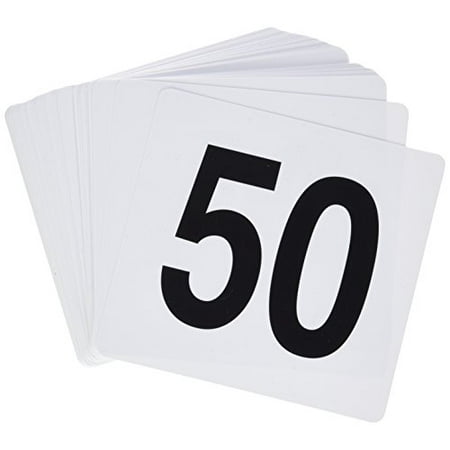 

Winco 1-50 Plastic Table Numbers