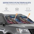thumbnail image 4 of Daiia Rainbow Astronaut Space Landscape 2PCS Car Windshield Sun Shade, Foldable Sun Shield for Car Front Window, Auto Sun Blocker Visor Protector Universal for Truck SUV Pickup-Medium, 4 of 7