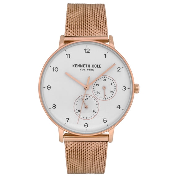 Kenneth Cole New York KC50236004 Men's Watch Rose-Gold Tone Steel Bracelet