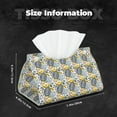thumbnail image 6 of Lsque Sea Turtle Printed Long Tissue Box Cover Holder, Facial Paper Organizer Dispenser,Triangle with Bottom Belt, PVC Leather Decorative Organizer, 6 of 9