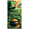 thumbnail image 6 of LUUFILx St Patricks Day Leprechaun Backdrop Rainbow Celebration Gold Coin Festival Banner Shamrock Party Supplies Photography Props Decoration Background, 6 of 8