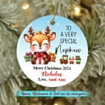 thumbnail image 2 of A Very Special 2025 Christmas Ornament - Personalized Lion Gift for Grandson, Custom Year & Name Lion's First Xmas Ornament, 2 of 6