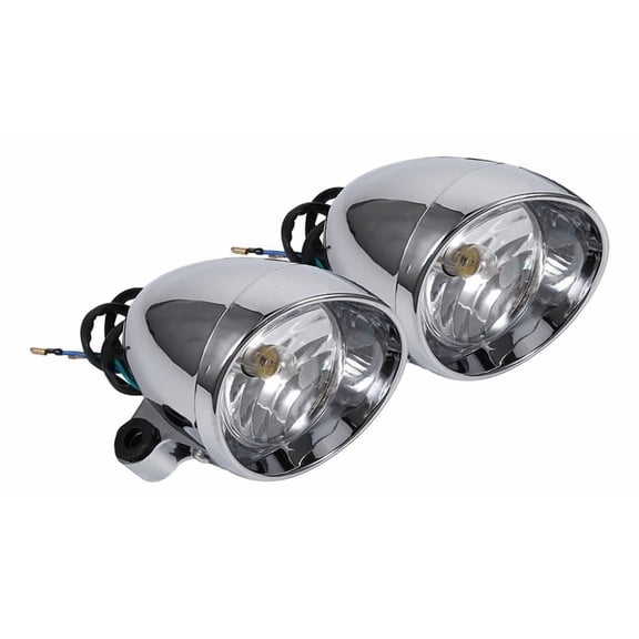Applicable to Yy 2pcs Motorcycle Headlights Bike Bullet Fog Light For
