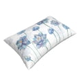 thumbnail image 3 of Bixox Pale Blue Lotus Flowers Printed Pillow Protector,Super Soft Ideal for Home,Guests,Rentals - 20"x30", 3 of 8