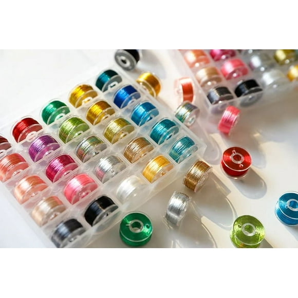 25pcs Beautiful Single-strand Gold and silver thread Cross Stitch Bright Silk Thread Hand-knitted thread 60meter/roll