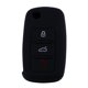 thumbnail image 1 of Black Collision Avoidance 3 Buttons Silicone Car Key Cover Case Hot Products Auto Key Accessories Cover Keyless Shell ProteKey ring He Qiyong unisex, 1 of 1