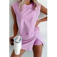 thumbnail image 2 of Women's Phalaenopsis 2-Piece Mineral Wash Cotton Tank Top and Lined Split Skirt Set | [ZhiHiMeRi] | (US 12-14)L, 2 of 7