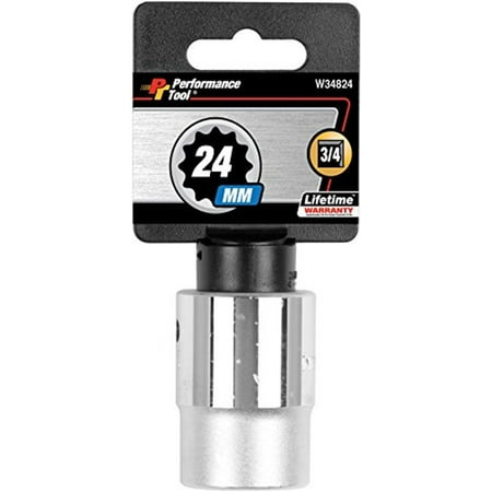 

Performance Tool W34824 3/4 Drive 12-Point Standard Socket 24mm