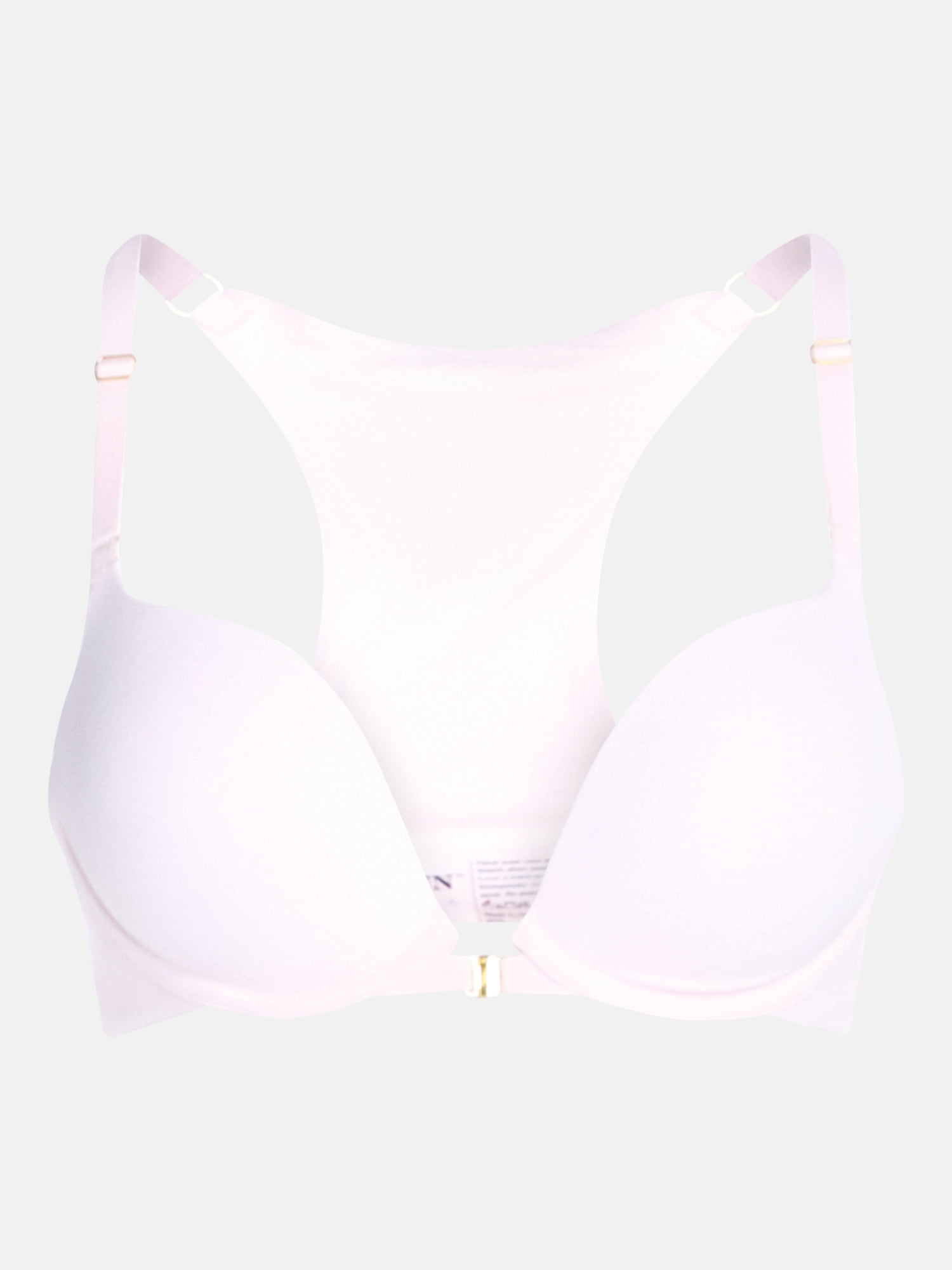 Joyspun Women's Front Close Racerback Push Up Bra, Sizes 34A to 38D