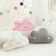 thumbnail image 2 of Cushion Cute Decorative Throw Pillows Soft Chair Cushion Bedroom Bench Sofa Playroom Home Decoration Aesthetic for Girls Kids (Grey Cloud), 2 of 2
