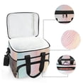 thumbnail image 6 of FORMRS Insulated Cooler Bag 24 Cans Capacity Soft Leakproof Lunch Box with Side Pockets, Wavy Striped, 6 of 7