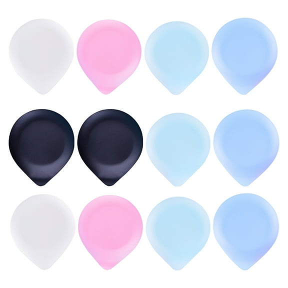 NUOLUX Snack Plates Blue Plastic 25Pcs 5.4X4.5In