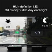 Car Head-Up Display (HUD) ,10Hz GPS and BeiDou Speedometer Projector,with Auto Brightness and Start-Stop Function,Suitable for All Vehicles